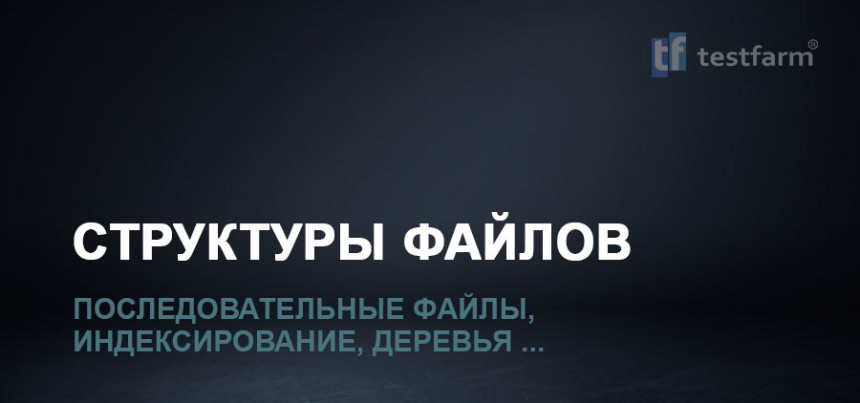 Тесты онлайн - Структуры файлов